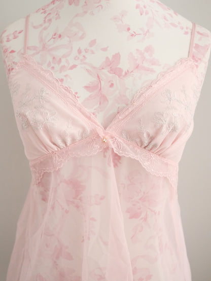 pink peony babydoll