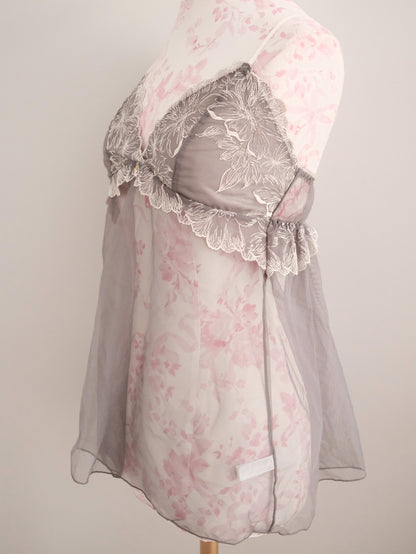 silver blossom babydoll