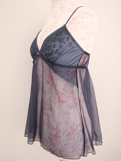 navy lullaby babydoll