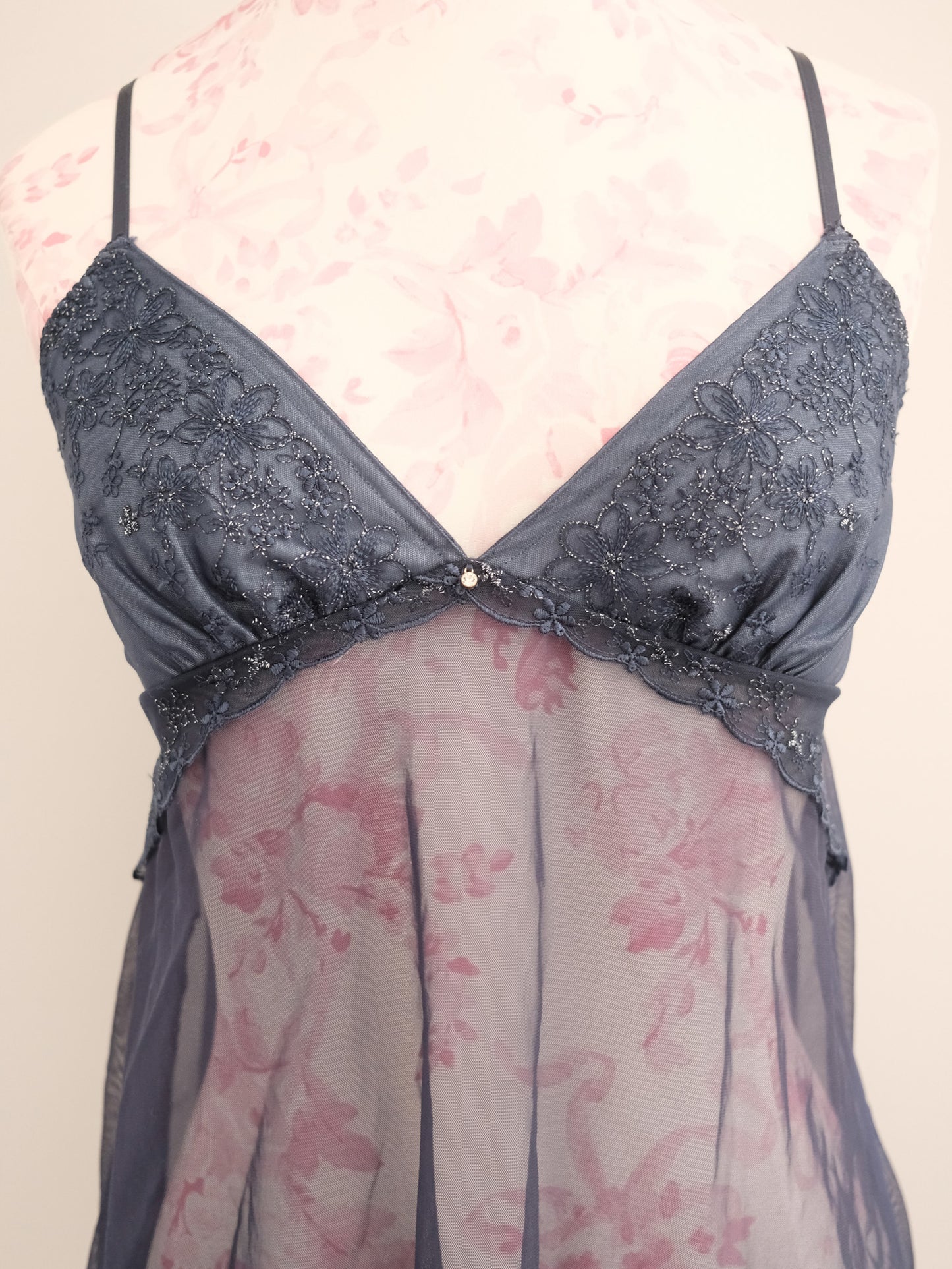 navy lullaby babydoll