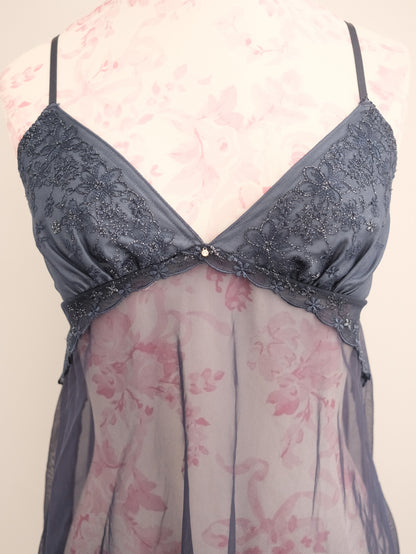 navy lullaby babydoll