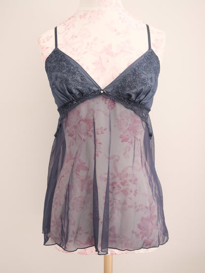 navy lullaby babydoll