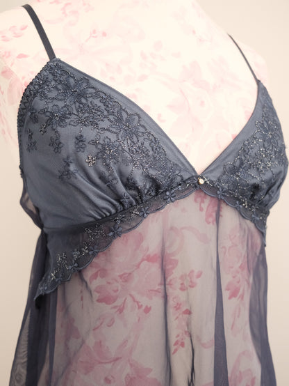 navy lullaby babydoll