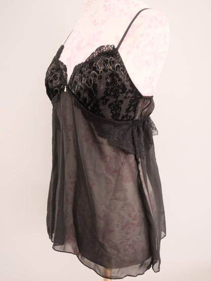 jet feather babydoll