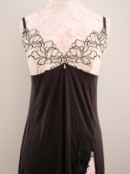 black camellia chemise
