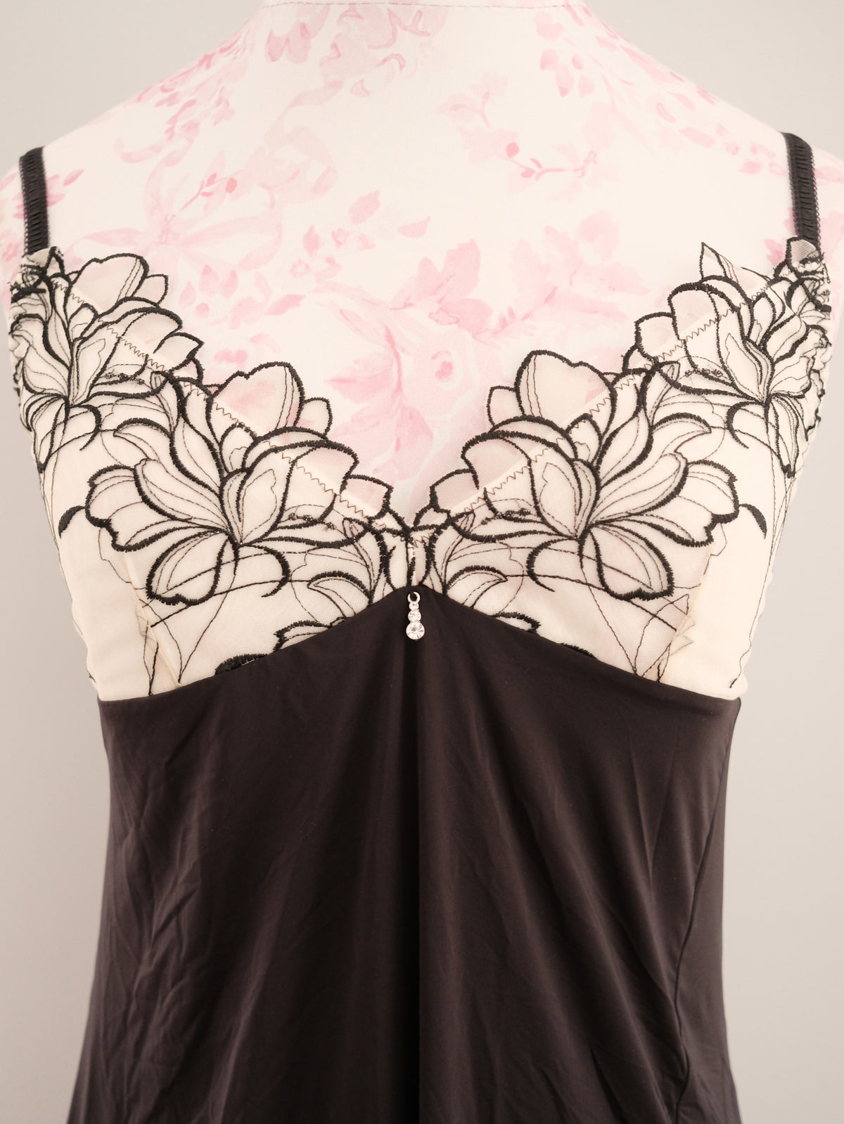 black camellia chemise