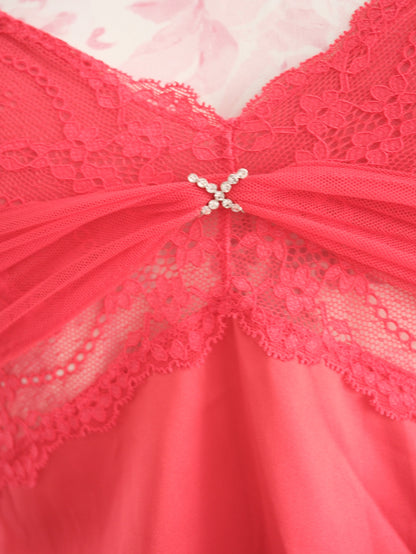 opera rose slip dress