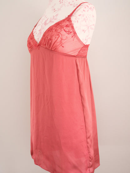 coral encore slip dress