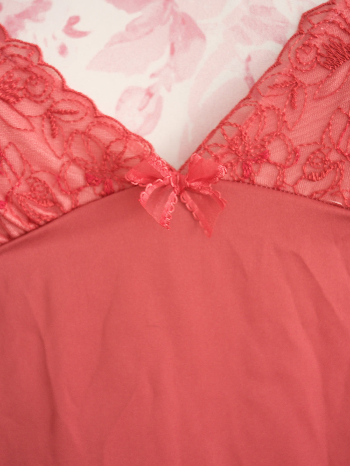 coral encore slip dress