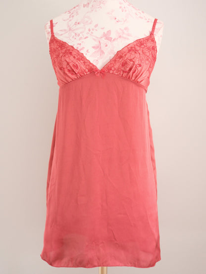 coral encore slip dress