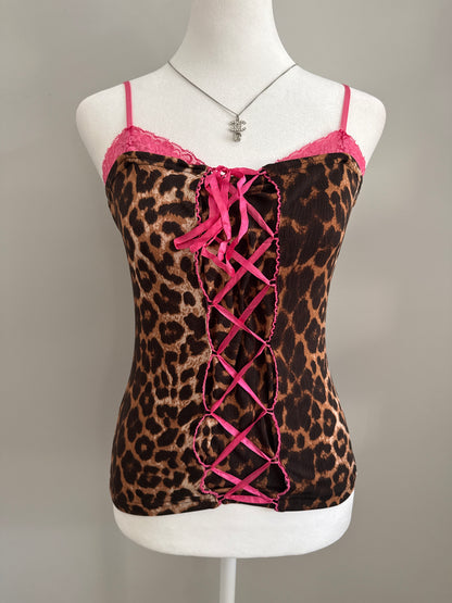 strawberry leopard martini camisole