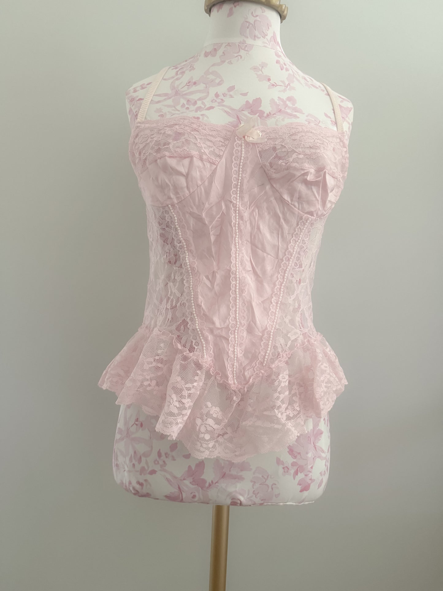 blush petal spritz martini camisole