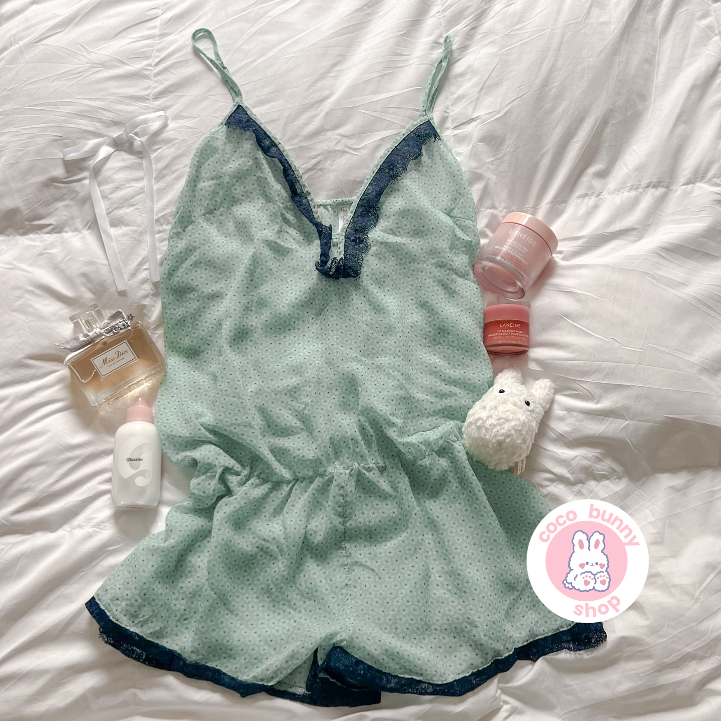 blue cotton candy cocktail romper