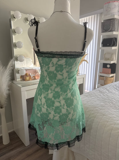 blueberry aqua colada cocktail slip dress