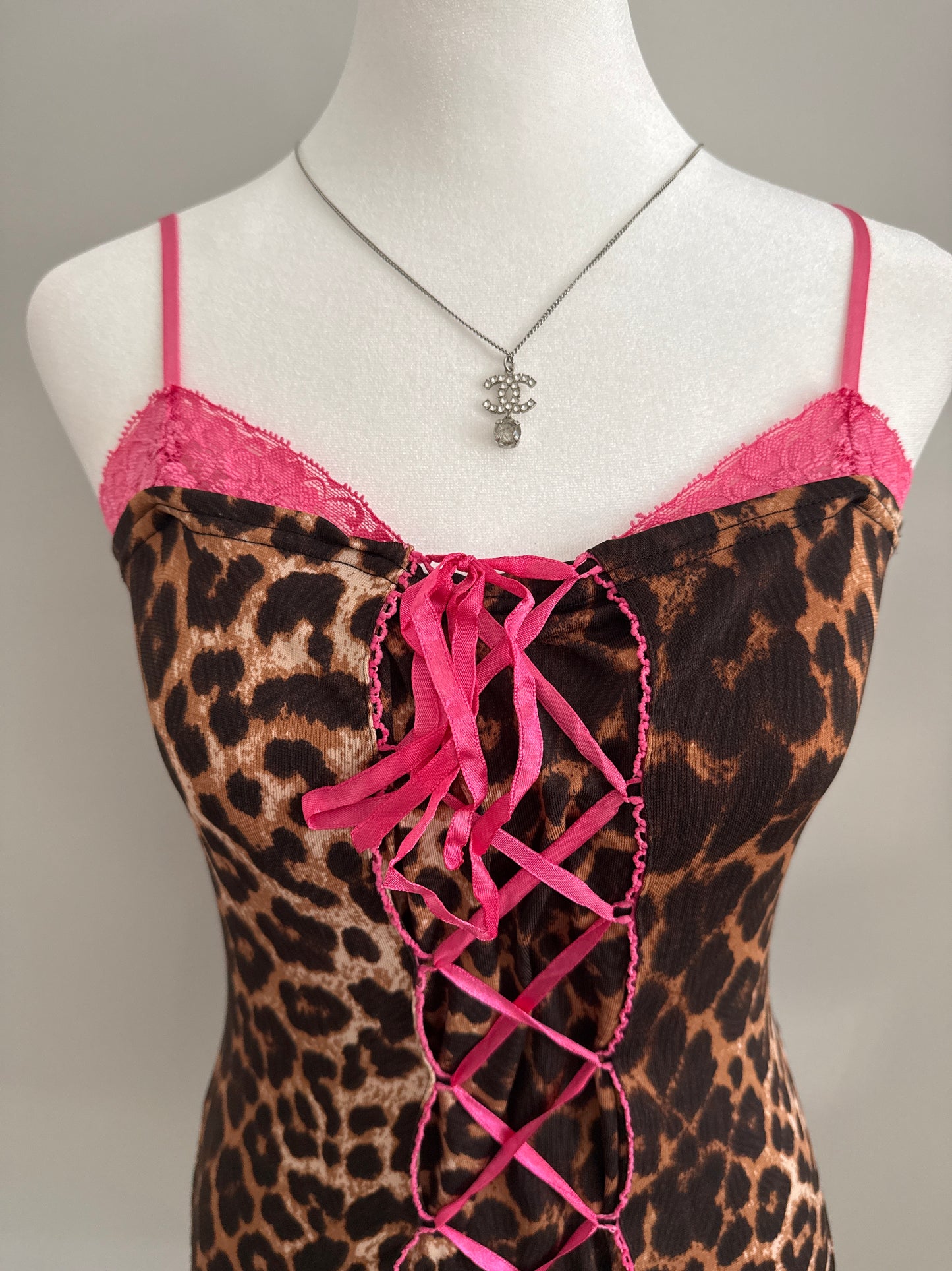strawberry leopard martini camisole