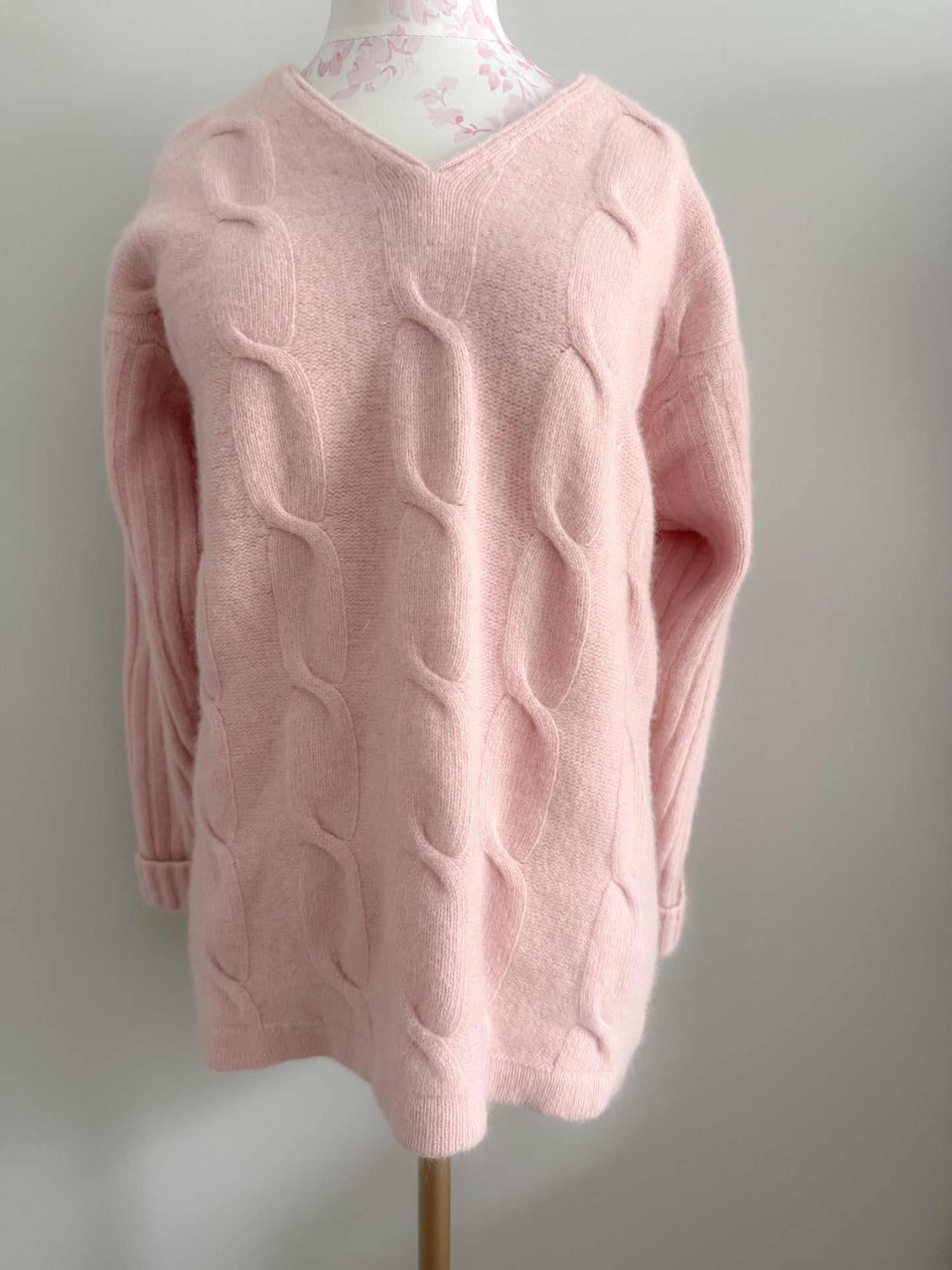 milky rose margarita sweater