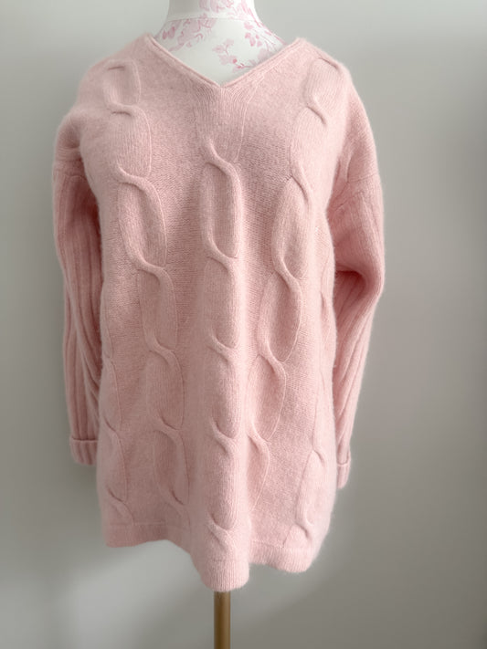 milky rose margarita sweater