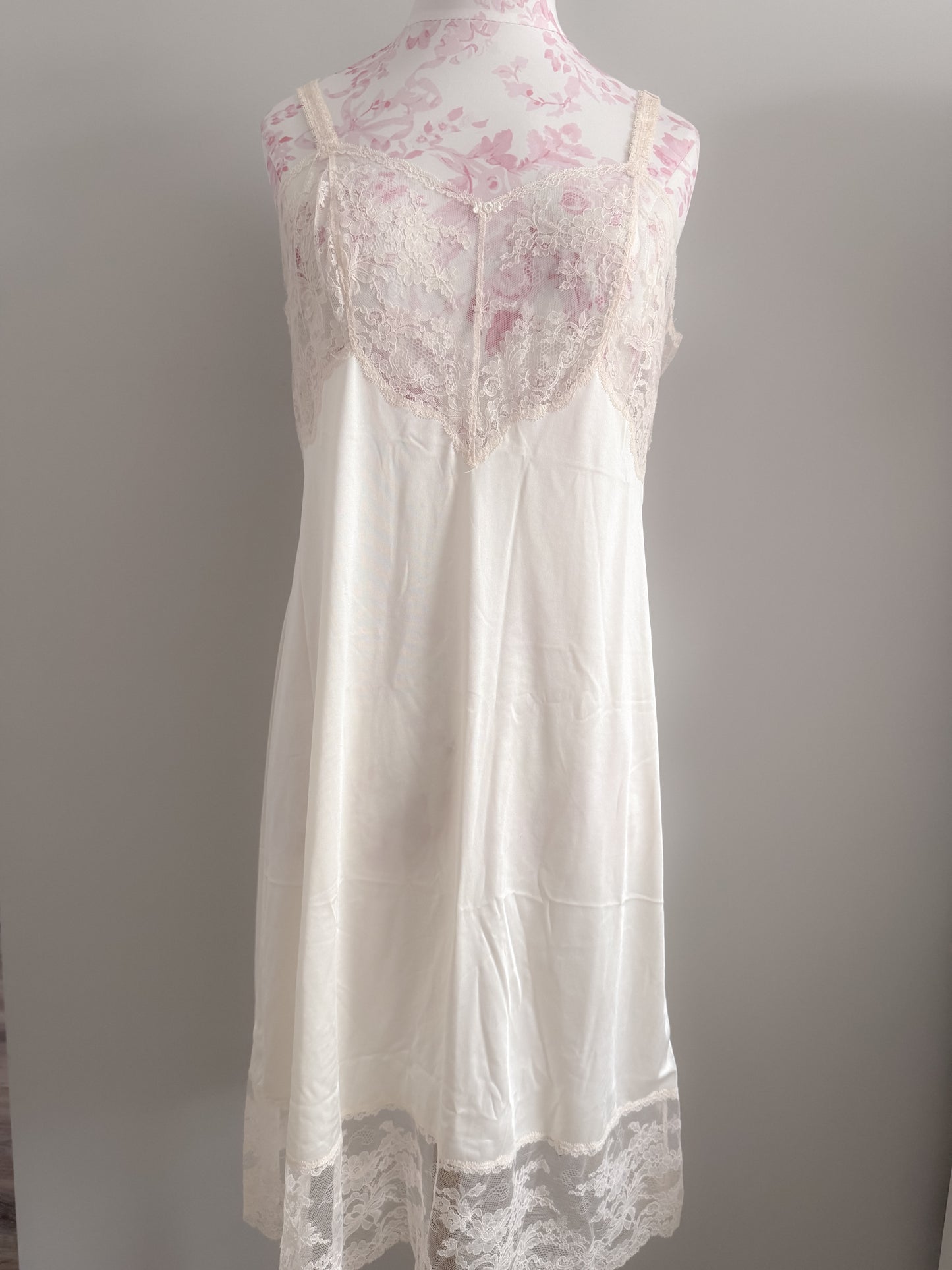 crystal almond bloom martini slip dress