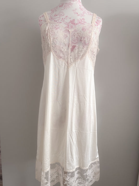 crystal almond bloom martini slip dress