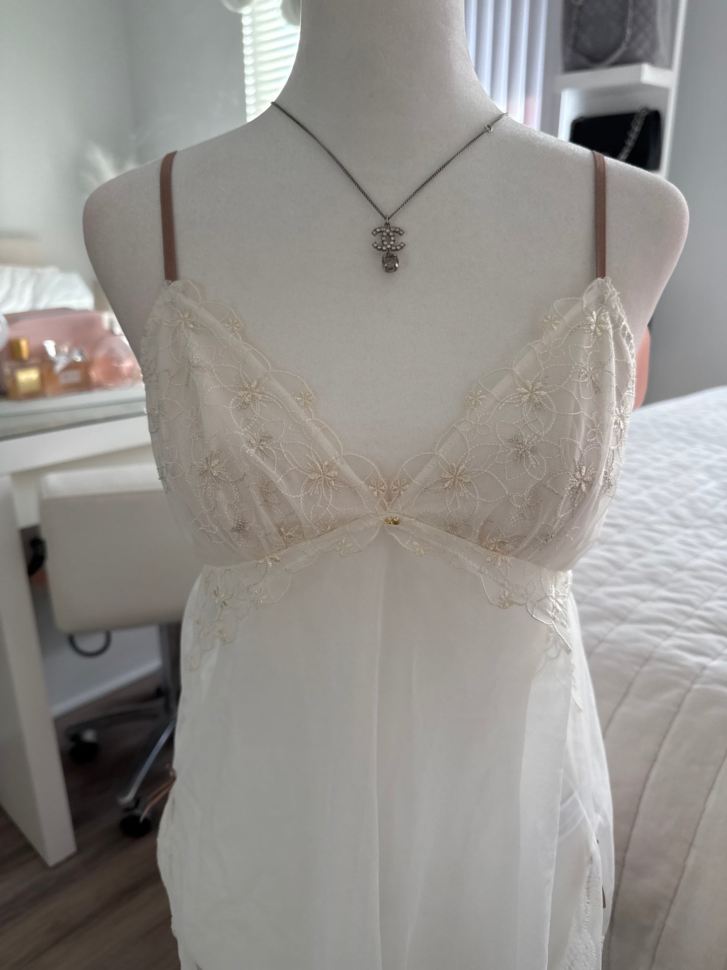 winter white cosmopolitan slip dress