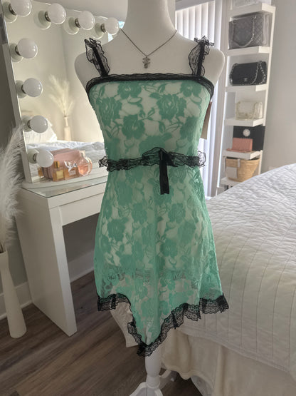 blueberry aqua colada cocktail slip dress