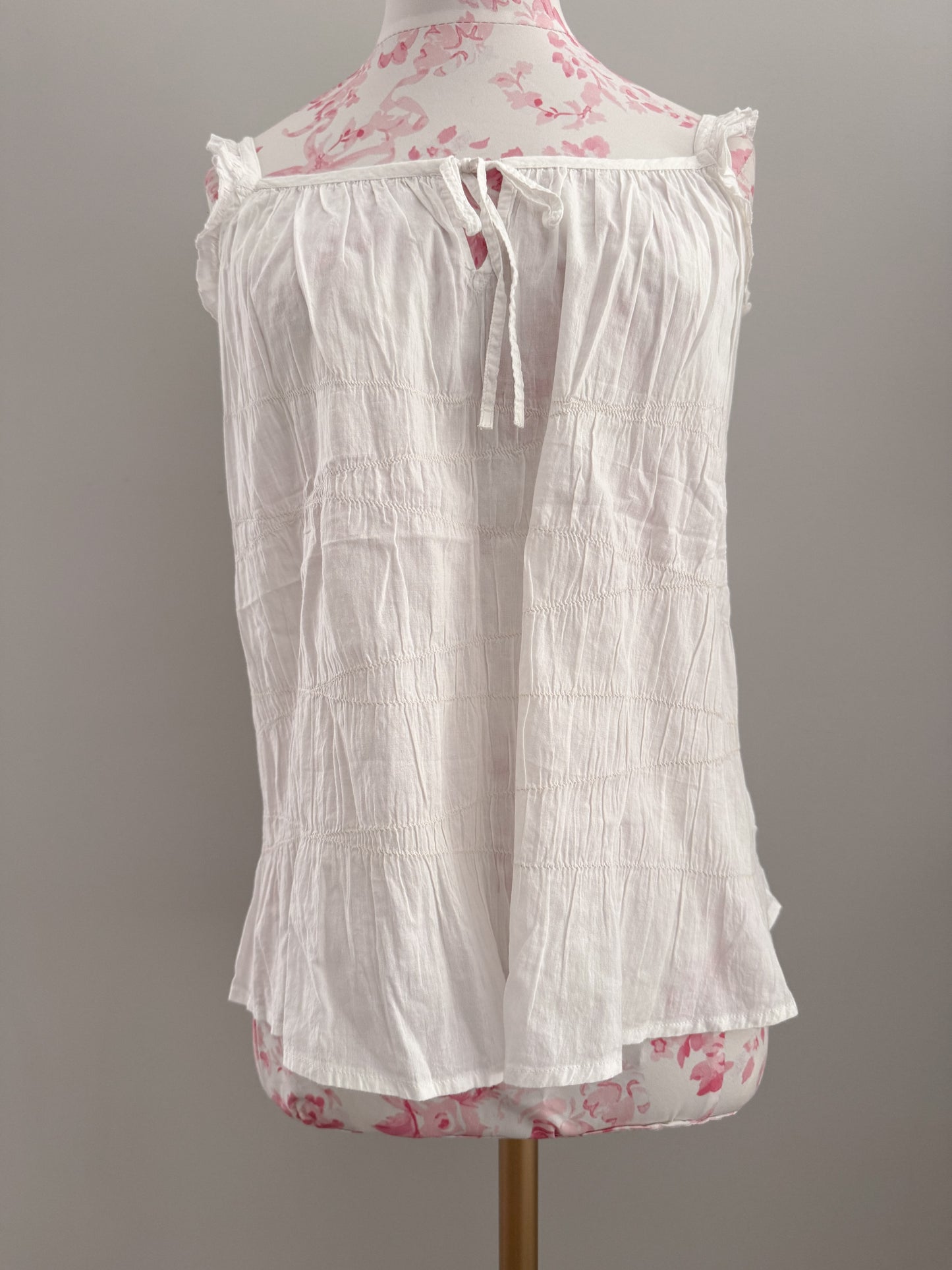 winter flower cream margarita camisole