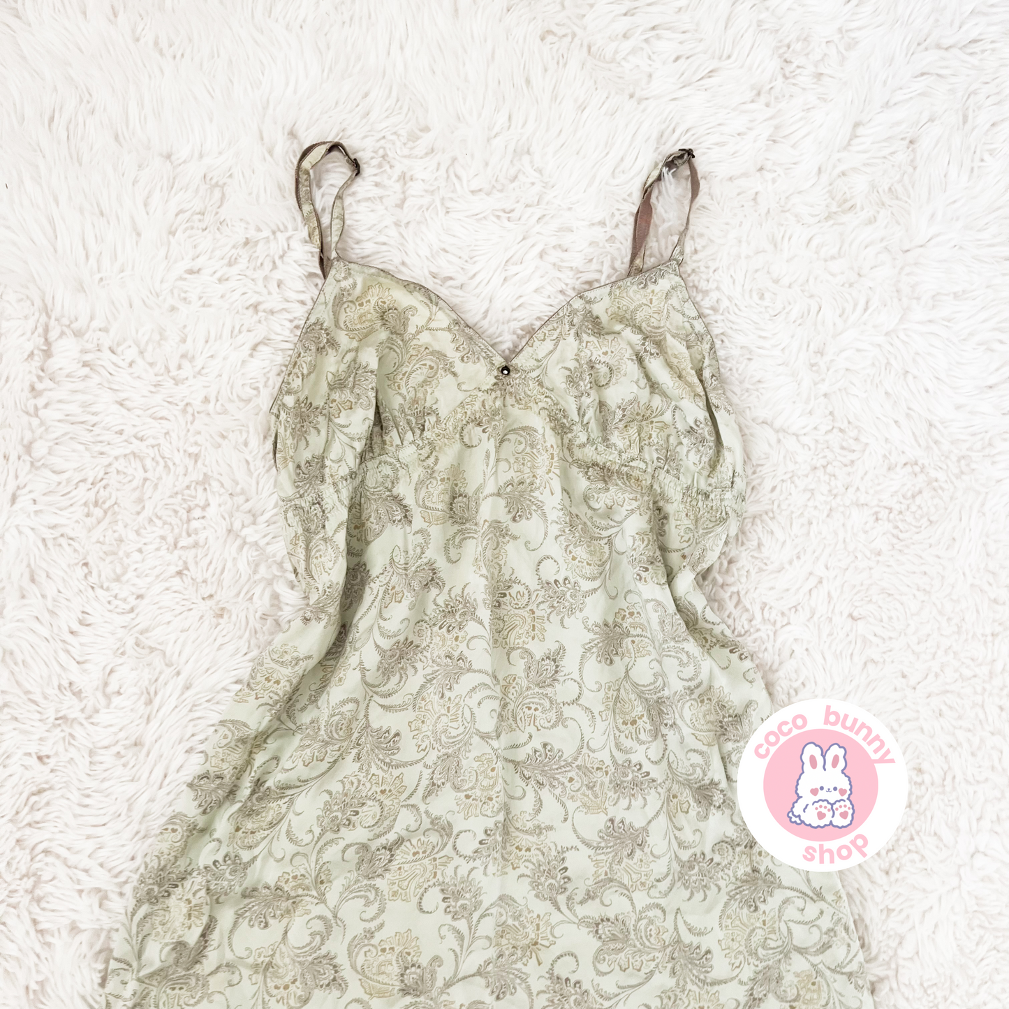 vintage victoria's secret paisley slip dress