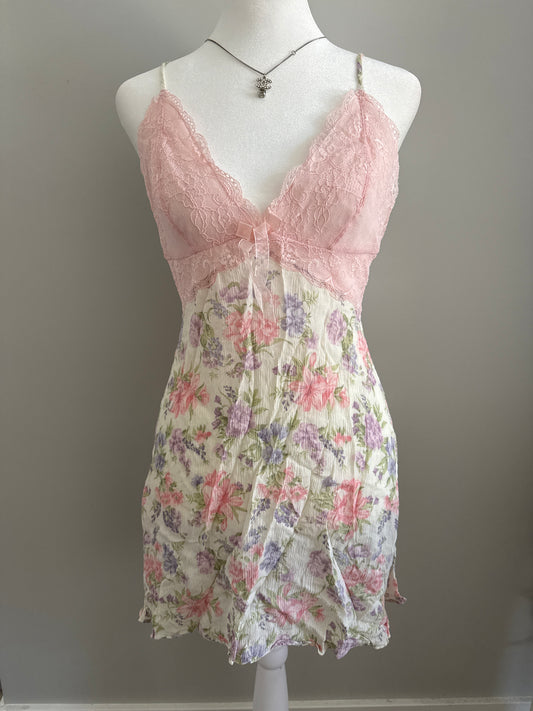 floral lemonade refresher slip dress