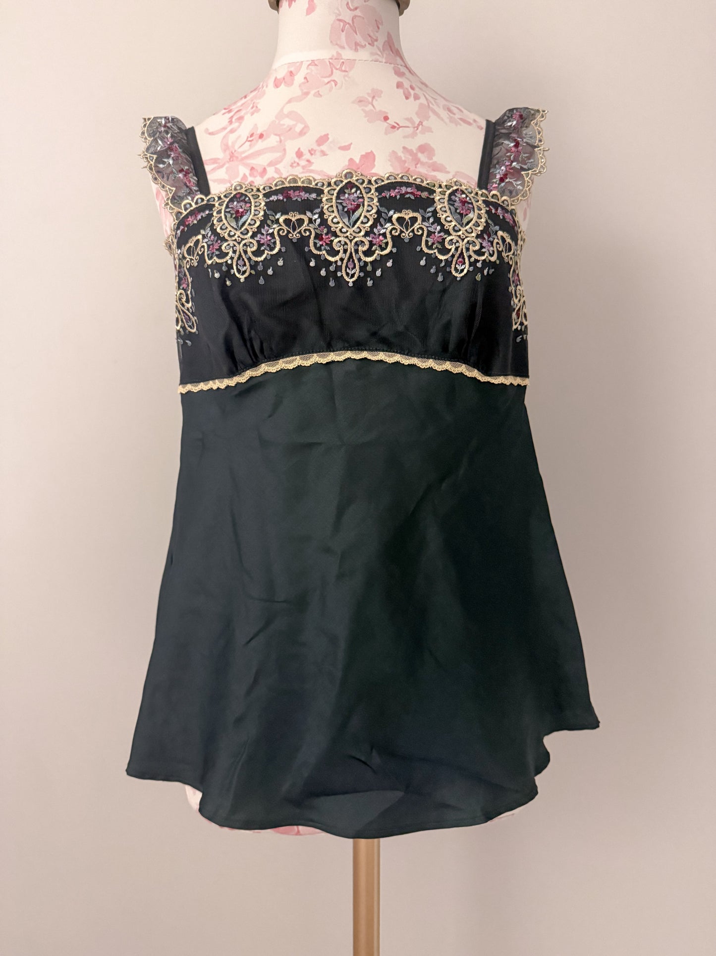 midnight olive ripple martini camisole