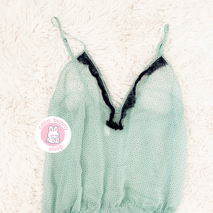 blue cotton candy cocktail romper