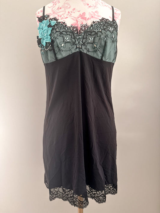 winter blackberry herb mojito slip dress