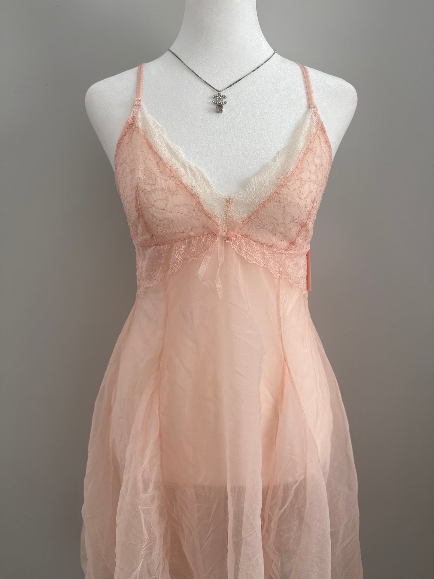 pink taffy martini slip dress