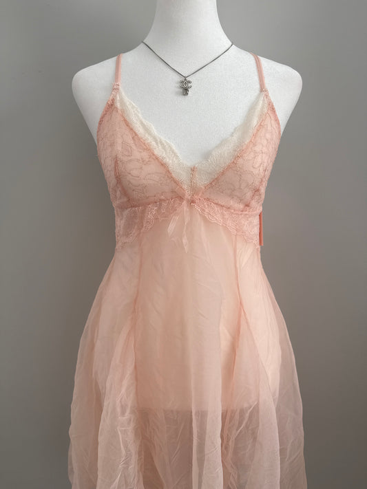 pink taffy martini slip dress