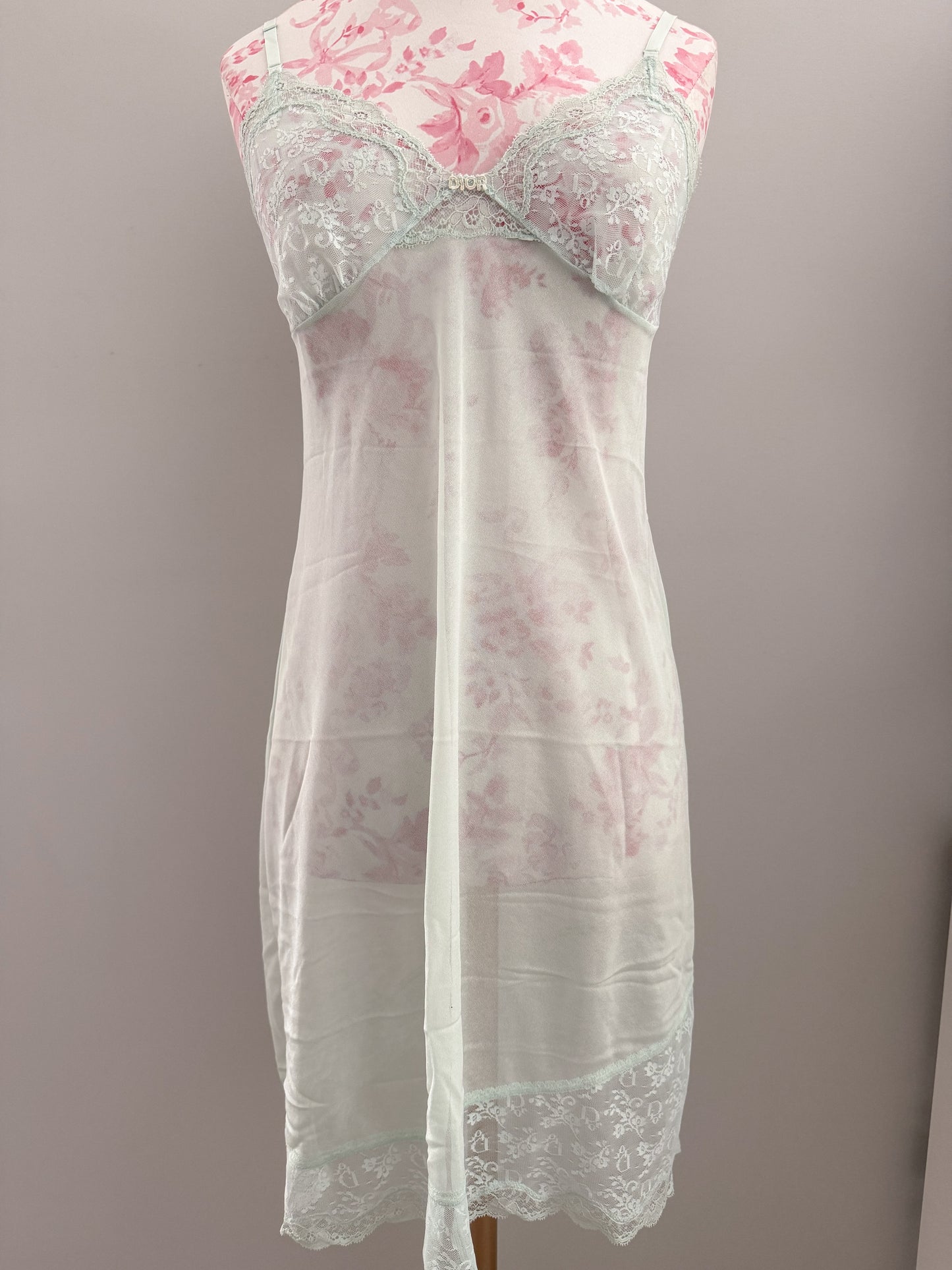mint glacier moon slip dress
