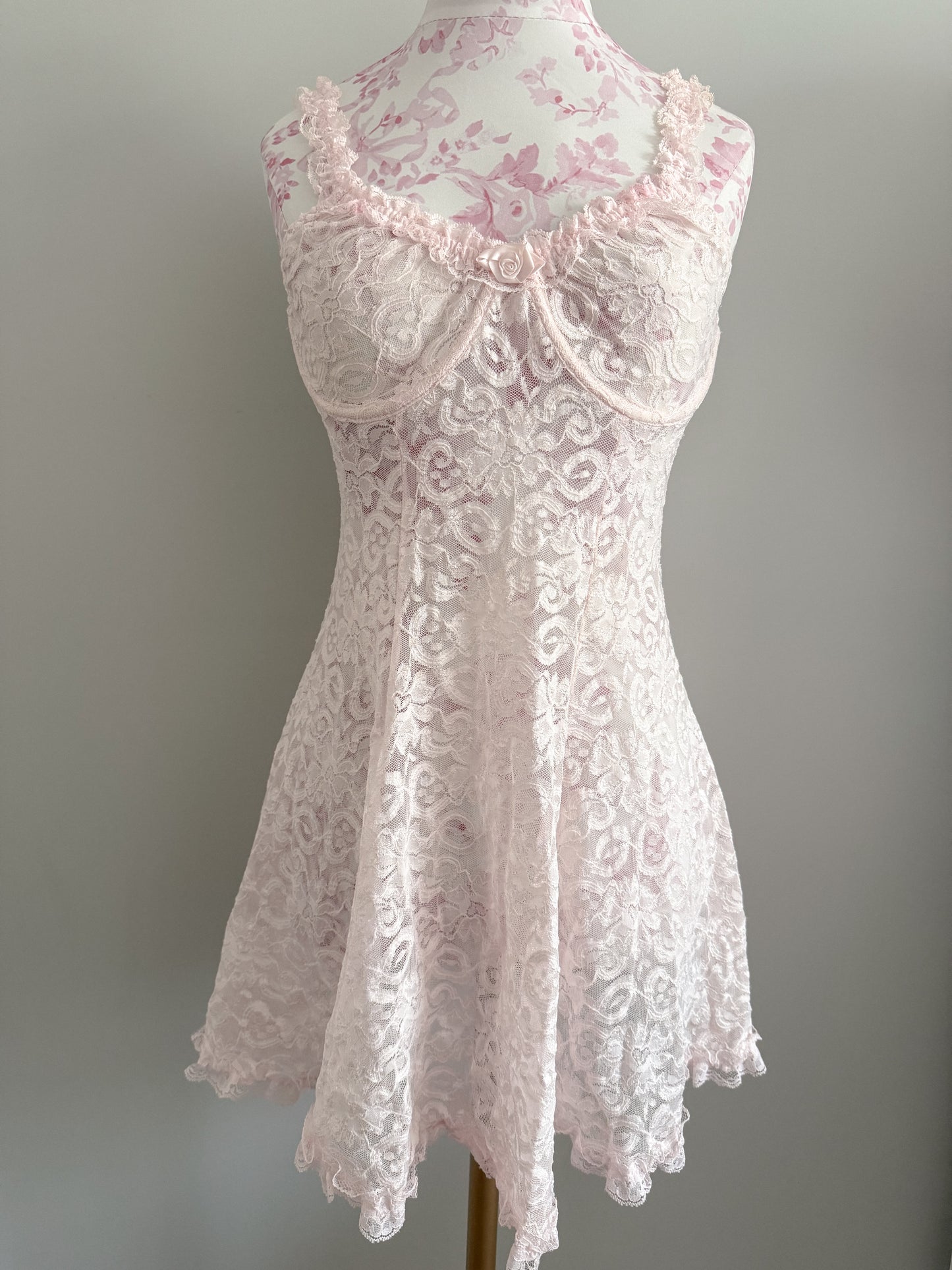 blush almond fizz mojito slip dress