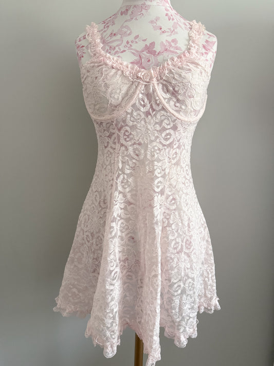 blush almond fizz mojito slip dress