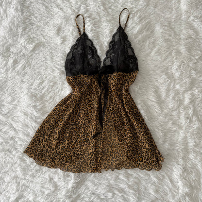 victoria’s secret cheetah slip dress