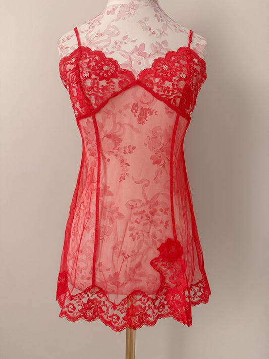 cherry lace sparkle margarita babydoll