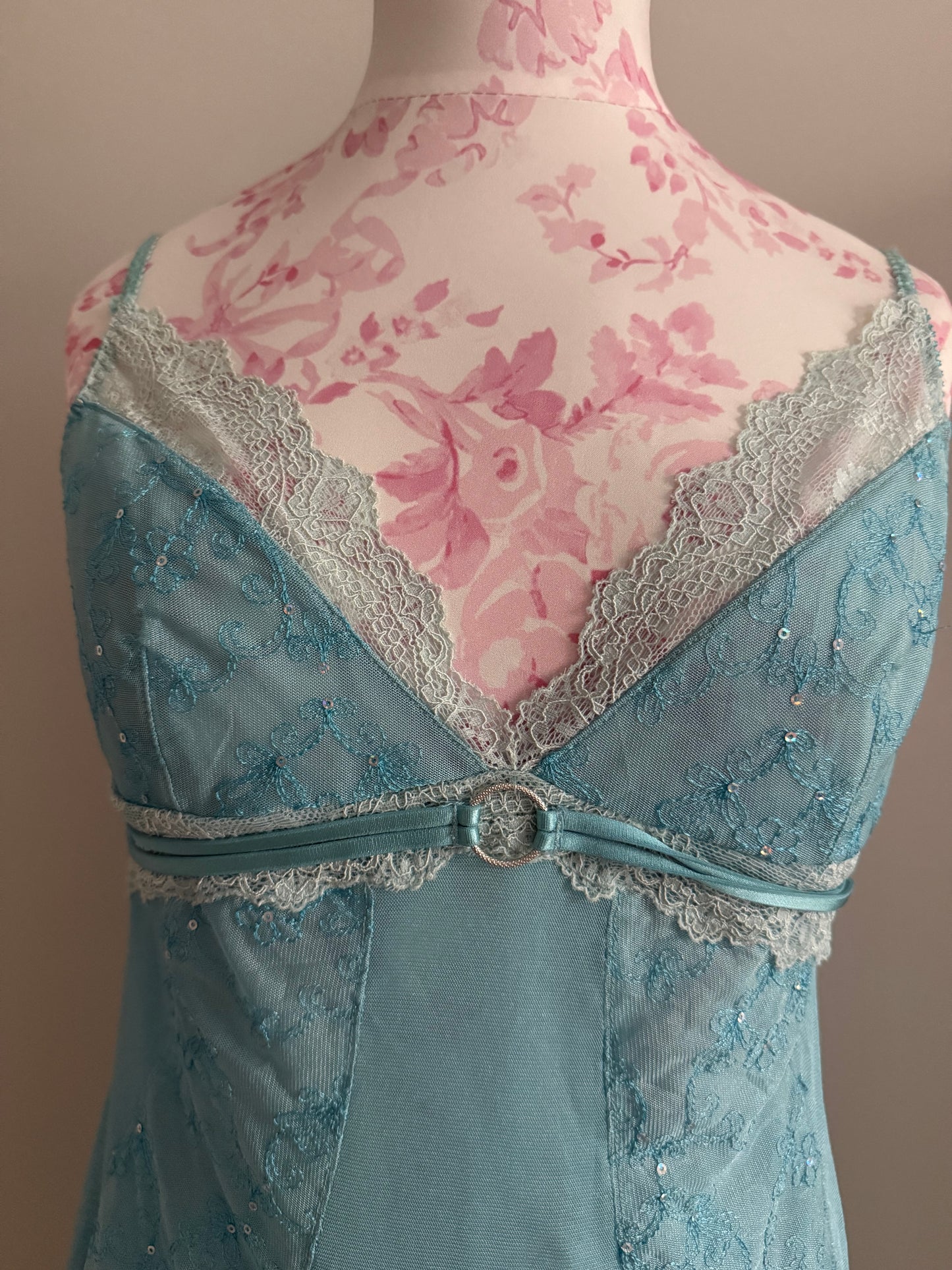 water lily cocktail slip dress