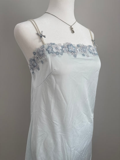 blue fairy martini slip dress