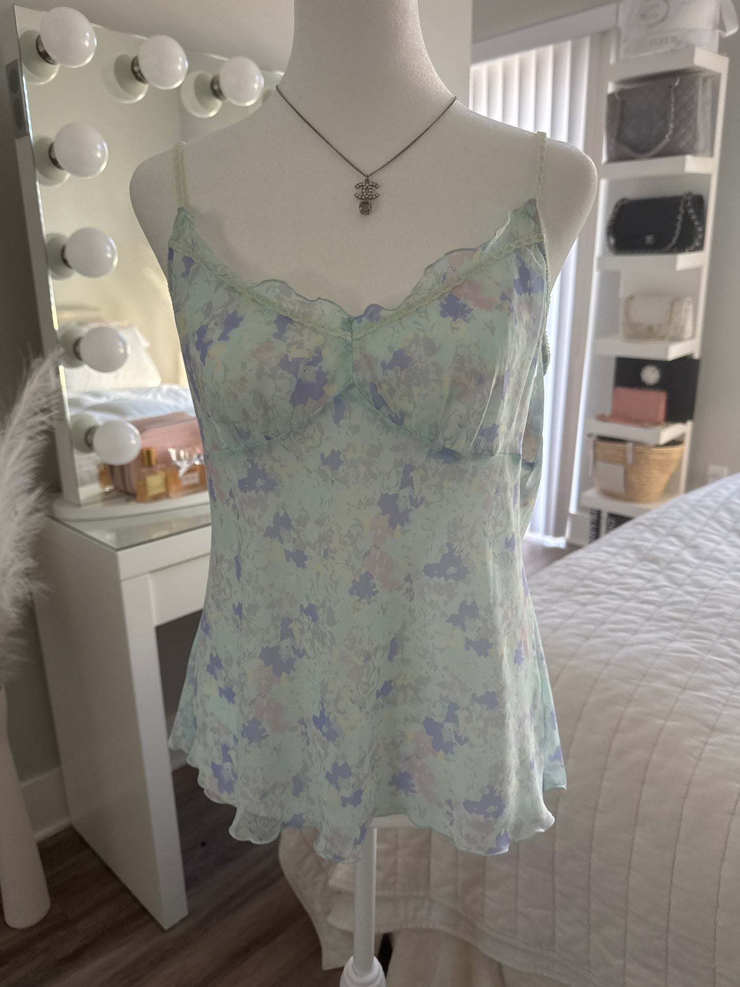 blue butterfly pea cocktail camisole