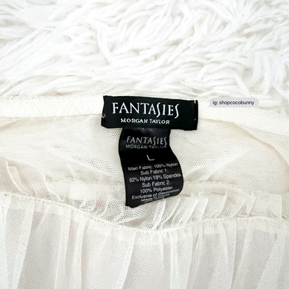 fantasies pink ribbon slip dress