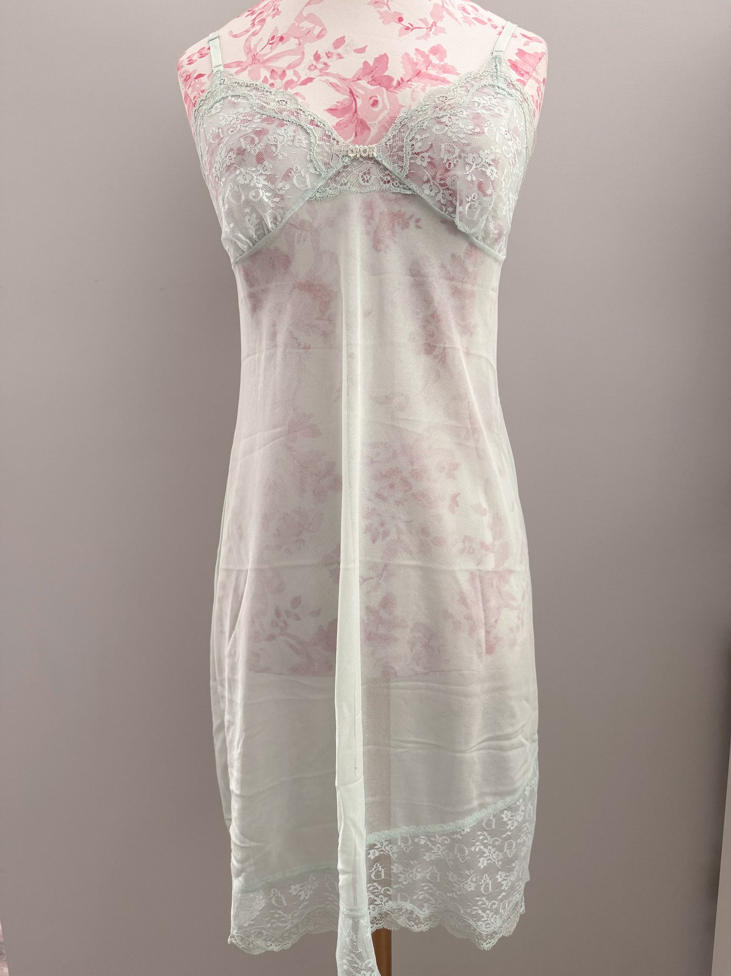 mint glacier moon slip dress