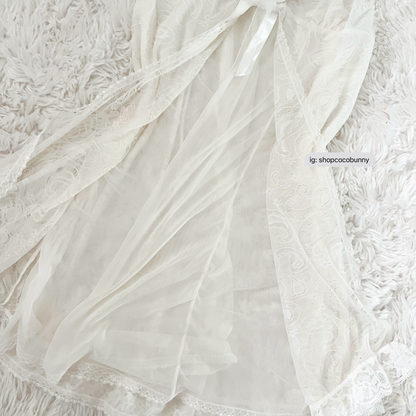 waterfall ribbon bow bustier slip dress