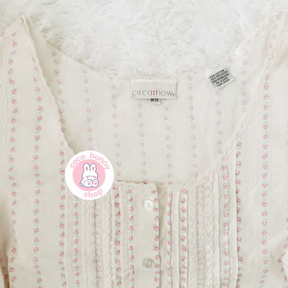 coquette rose bud milkmaid top