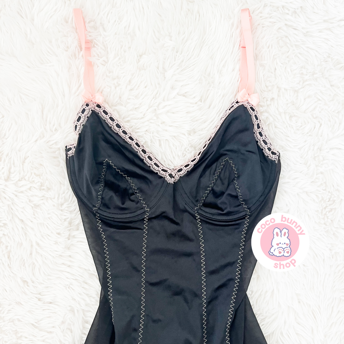 vintage victoria’s secret y2k bow suspender slip