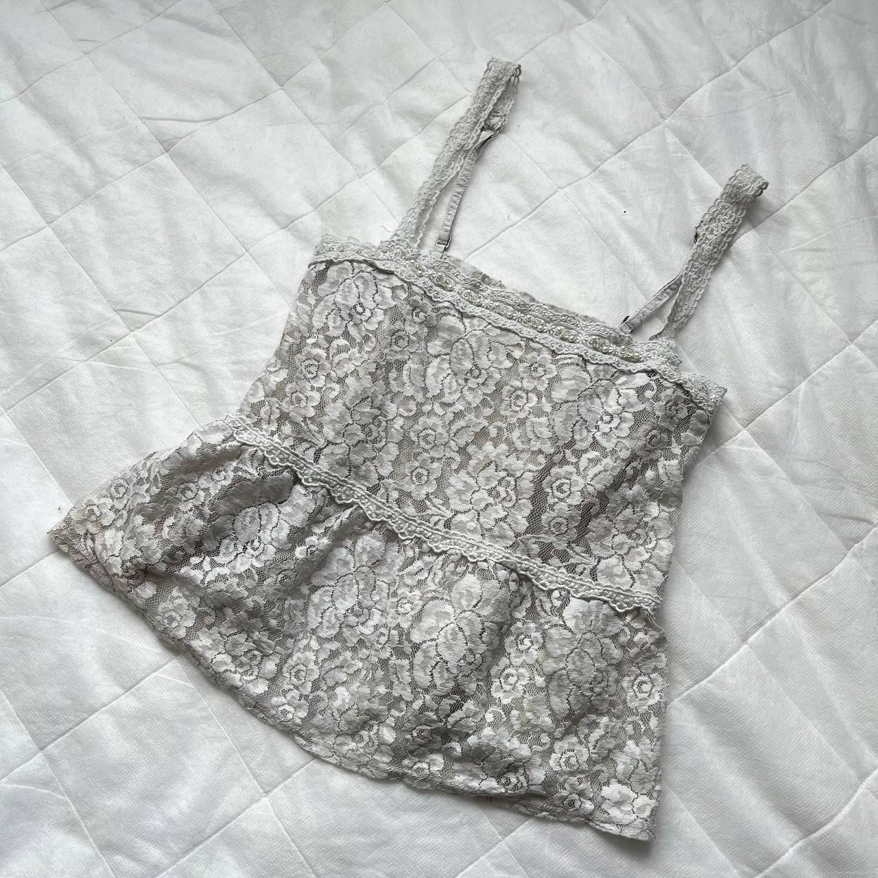 vintage abercrombie and fitch embroidery camisole