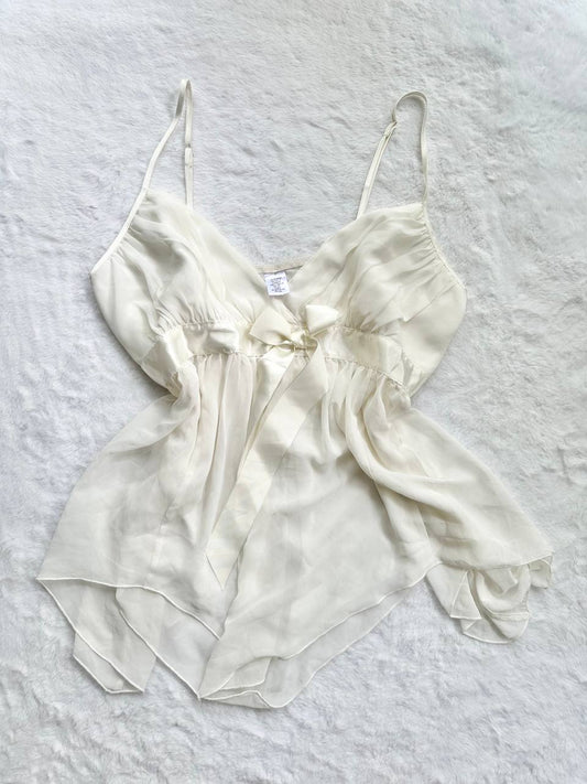 ethereal waterfall ribbon camisole