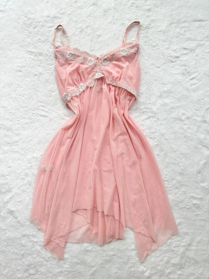 eblin floral raspberry margarita slip dress