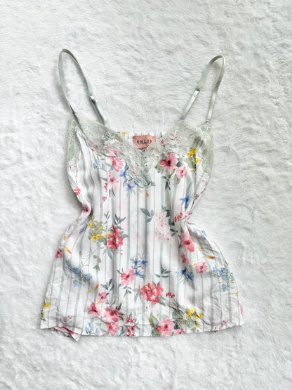 eblin floral and pin stripe camisole